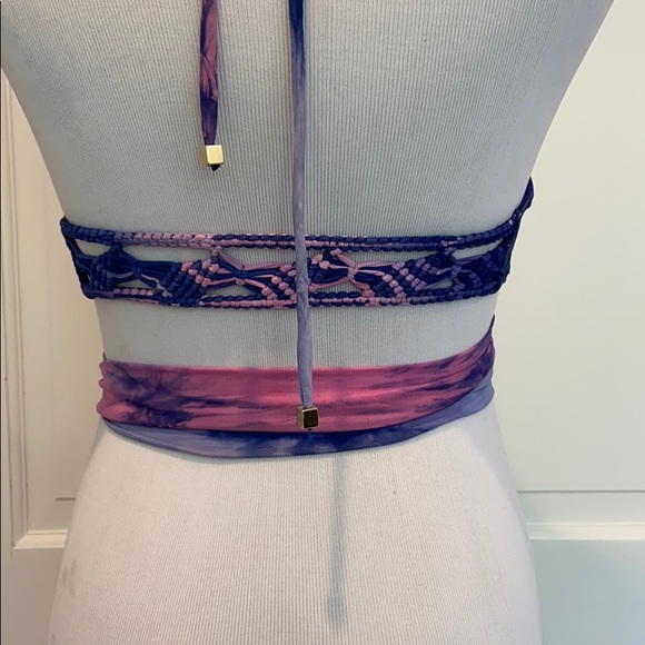 Charmosa Tye Die Wrap Bikini Top - Picture 2 of 8